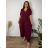 Summer dress oval short sleeve women's oversized (50/52/54 ONE SIZE) ITALIAN FASHION IM425011