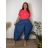 Women's Oversized Knitted Long Sleeve Sweater (S/M ONE SIZE) ITALIAN FASHION IMSN2416125