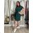 Long casual short sleeve women's dress, oversized (42/44/46 ONE SIZE) ITALIAN FASHION IMD2525370