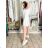 Women's Lace Short Sleeve Dress (UNI S-M) ITALIAN FASHION IMD20028 S / M / L white