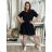 Women's Lace Short Sleeve Dress (UNI S-M) ITALIAN FASHION IMD20028 S / M / L white
