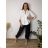 Women's Plus Size Long Sleeve Oversize Shirt (XL/2XL ONE SIZE) ITALIAN FASHION IMBM23015