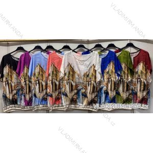 Women's short sleeve T-shirt, oversized (48/50/52 ONE SIZE) ITALIAN FASHION IMC26232