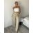 Women's Long Leather Pants (S/M ONE SIZE) ITALIAN FASHION IMWAD234126