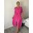 Summer muslin carmen dress for women (48/52 ONE SIZE) ITALIAN FASHION IM424294
