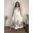 Elegant trousers with belt for women (S/M/L ONE SIZE) ITALIAN FASHION IM425057 46/48/50 white