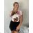 Women's summer top (UNI S / M) ITALIAN FASHION IMM20396 S / M / L pink