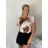 Women's summer top (UNI S / M) ITALIAN FASHION IMM20396 S / M / L pink