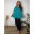 Women's Long Sleeve Hoodie Dress (S / M ONE SIZE) ITALIAN FASHION IMWA216095