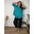 Women's Long Sleeve Hoodie Dress (S / M ONE SIZE) ITALIAN FASHION IMWA216095