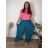 Women's Long Summer Pants with Belt (S/M ONE SIZE) ITALIAN FASHION IMD24080 46/48/50 Brown