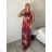 Šaty dlouhé bez rukávu letní icecool dámské (S/M/L ONE SIZE) ITALSKÁ MÓDA IMM22637 S / M / L red