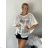 Women's short sleeve t-shirt (UNI S-M) ITALIAN FASHION IMM20308 S / M / L white