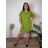 Summer dress oval short sleeve women's oversized (50/52/54 ONE SIZE) ITALIAN FASHION IM425011 44/46/48 black