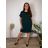 Summer dress oval short sleeve women's oversized (50/52/54 ONE SIZE) ITALIAN FASHION IM425011 44/46/48 black