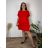 Summer dress oval short sleeve women's oversized (50/52/54 ONE SIZE) ITALIAN FASHION IM425011 44/46/48 black