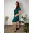 Summer dress oval short sleeve women's oversized (50/52/54 ONE SIZE) ITALIAN FASHION IM425011 44/46/48 black