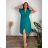 Shirt 3/4 sleeve ladies strip (4XL/5XL ONE SIZE) ITALSKÁ MÓDA IM422026