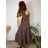 Summer dress oval short sleeve women's oversized (50/52/54 ONE SIZE) ITALIAN FASHION IM425011