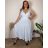 Summer dress oval short sleeve women's oversized (50/52/54 ONE SIZE) ITALIAN FASHION IM425011
