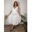 Summer dress oval short sleeve women's oversized (50/52/54 ONE SIZE) ITALIAN FASHION IM425011
