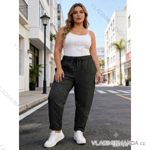 Summer dress oval short sleeve women's oversized (50/52/54 ONE SIZE) ITALIAN FASHION IM426091/DUR