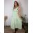 Summer dress oval short sleeve women's oversized (50/52/54 ONE SIZE) ITALIAN FASHION IM425011 44/46/48 beige