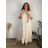 Elegant trousers with belt for women (S/M/L ONE SIZE) ITALIAN FASHION IM425057 46/48/50 beige