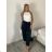 Summer dress oval short sleeve women's oversized (50/52/54 ONE SIZE) ITALIAN FASHION IM425011 S / M / L black