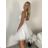 Satin Women's Long Summer Strapless Dress (S / M / L ONE SIZE) ITALIAN FASHION IMM22694