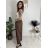 Elegant trousers with belt for women (S/M/L ONE SIZE) ITALIAN FASHION IM425057 šedá tmavá S / M / L