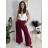 Women's Elegant Oversize Long Sweatpants (S/M/L ONE SIZE) ITALIAN FASHION IMD23634
