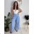Women's Elegant Oversize Long Sweatpants (S/M/L ONE SIZE) ITALIAN FASHION IMD23634