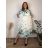Women's Long Sleeve Shirt Dress (S/M ONE SIZE) ITALIAN FASHION IMWGM23447  blue