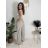Women's Elegant Oversize Long Sweatpants (S/M/L ONE SIZE) ITALIAN FASHION IMD23634 light brown S / M / L
