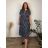 Women's Long Chiffon Short Sleeve Dress (S/M ONE SIZE) ITALIAN FASHION IMWGM23456  black
