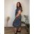 Women's Long Chiffon Short Sleeve Dress (S/M ONE SIZE) ITALIAN FASHION IMWGM23456  black