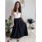 Women's long pleated skirt (S/M/L ONE SIZE) ITALIAN FASHION IM426033