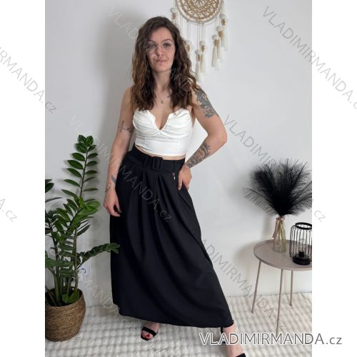 Women's long pleated skirt (S/M/L ONE SIZE) ITALIAN FASHION IM426033