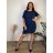 Summer dress oval short sleeve women's oversized (50/52/54 ONE SIZE) ITALIAN FASHION IM425011 46/48/50 beige