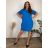 Summer dress oval short sleeve women's oversized (50/52/54 ONE SIZE) ITALIAN FASHION IM425011 46/48/50 beige