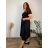 Women's Oversized Knitted Long Sleeve Sweater (S/M ONE SIZE) ITALIAN FASHION IMSN2416125 44/46/48 black