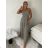 Women's strapless summer muslin dress with sleeves (S/M/L ONE SIZE) ITALIAN FASHION IM426180