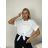 Women's Summer Lace Short Sleeve Boho Dress (S/M ONE SIZE) ITALIAN FASHION IMPMD2385835 S / M / L white