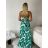 Women's Long Chiffon Short Sleeve Dress (S/M ONE SIZE) ITALIAN FASHION IMWGS231048 S / M / L white