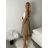Women's Long Chiffon Short Sleeve Dress (S/M ONE SIZE) ITALIAN FASHION IMWGS231048