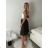 Women's Long Chiffon Short Sleeve Dress (S/M ONE SIZE) ITALIAN FASHION IMWGS231048 S / M / L light brown