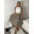 Women's Long Chiffon Short Sleeve Dress (S/M ONE SIZE) ITALIAN FASHION IMWGS231048 S / M / L light brown