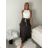 Women's Long Chiffon Short Sleeve Dress (S/M ONE SIZE) ITALIAN FASHION IMWGS231048 S / M / L white