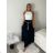 Women's Long Chiffon Short Sleeve Dress (S/M ONE SIZE) ITALIAN FASHION IMWGS231048 S / M / L white